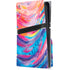 Rainbow Wave Brush Stroke by Etta Vee PS5 Pro Disk Console Skin